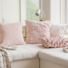 爱丽丝粉色抱枕少女靠枕网红毛绒沙发靠背垫含芯方形枕靠简约靠