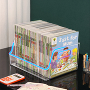 透明书本收纳盒儿童书桌书籍整理神器桌面书架，牛津树书柜置物架子