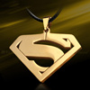 氪星超人S标志项链吊坠 超人周边 超人大战蝙蝠侠项链 免费刻字
