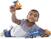 儿童玩具车宝宝洞洞车惯性小车男孩小汽车卡车拖车直升飞机可送礼