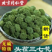 同仁堂三七花特级云南文山野生500g散装新花田七花茶山七