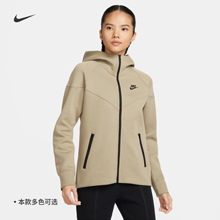 Nike耐克TECH FLEECE女子连帽衫卫衣针织休闲拼接舒适FB8339