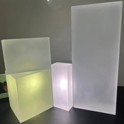 透明磨砂亚克力方块发光板定制柜子亚克力uv印刷加工热弯导光板
