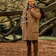 特别版英产gloverall中长款羊毛，大衣男士经典，monty渔夫羊毛呢外套