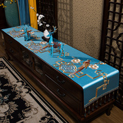 L新中式电视柜盖布茶几桌布床头柜斗柜台布书桌布艺长方形家用桌
