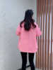 粉红色衬衫女春秋韩版宽松设计感长袖上衣时尚百搭衬衣薄外套