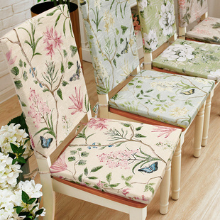 棉椅垫套餐椅子坐垫可拆洗餐桌套装美式现代布艺四季可用可定制