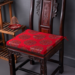 中式红木沙发椅子坐垫实木，太师椅餐椅官帽家用防滑圈椅，座垫茶椅垫