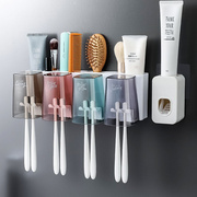 卫生间牙刷置物架网红牙刷，架牙刷杯子刷牙杯套装壁挂免打孔漱口杯