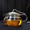 玻璃茶壶耐高温加厚单壶茶水分离家用小花茶壶功夫泡茶壶茶具套装
