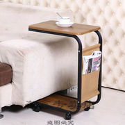 折叠床头柜简约沙发小边几角几欧式床头边柜阳台小茶几可折叠小方