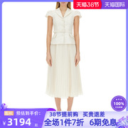 selfportrait女装时尚，个性白色短袖，上衣连衣裙长裙rs24-038m