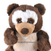 正版CEXO Teddy可爱小熊猫胖乎乎浣熊仿真动物毛绒布艺类玩具公仔