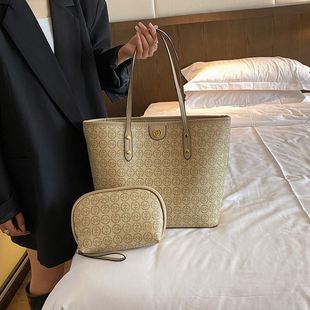 法国设计师judyq大容量子母，包旅行(包旅行)通勤托特印花购物袋手提包