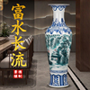 景德镇陶瓷手绘仿古大花瓶高档摆件中式客厅装饰开业大号特大瓷瓶