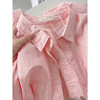 法式轻奢感长袖衬衫，女2024年春夏装纯棉，上衣宽松粉色衬衣外套