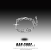 barcode欧美高街十字架手链，ins小众设计嘻哈，古巴双层手环男女潮