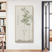 水墨宣言新中式现代简约装饰画入户玄关走廊过道壁画禅意竹子挂画