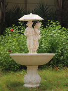 大型户外欧式花园流水，摆设情侣喷泉，别墅庭院水景装饰品摆件
