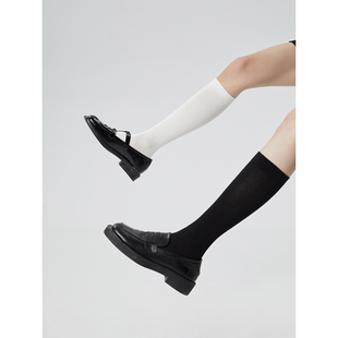 美腿塑形｜小腿袜女分段压力袜子黑色高筒袜简约透气长袜