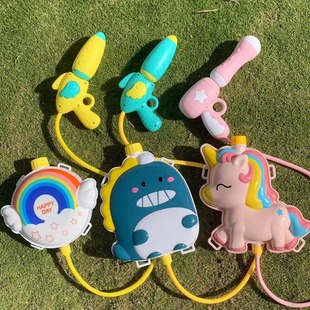 儿童背包水玩具抽拉式大容量喷水滋呲水打水仗六一儿童节礼物