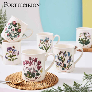 英国portmeirion波特美林植物花园陶瓷马克杯水杯牛奶杯咖啡