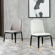 实木椅后现代简约家用餐厅餐椅子时尚创意休闲网红靠背凳