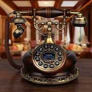 新老式实木仿古电话机欧式复古有绳家用办公座机复古创意来电显促