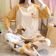 秋冬季月子服春秋纯棉产后10月份夏哺乳(夏哺乳)喂奶产妇孕妇睡衣女家居服