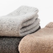 加绒羊毛袜男女秋冬季加厚保暖抗寒巨厚袜子毛巾袜冬款长款羊绒袜