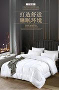 罗曼德宾馆酒店旅馆布草床上用品全棉防羽布被芯羽丝绒加厚被子褥