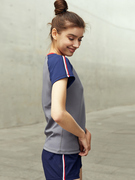 gymna春学院风显瘦跑步运动健身瑜伽短袖上衣紧身T恤专业训练服女