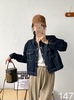 zz.com牛仔外套女秋装，韩版时尚洋气短款港味百搭长袖上衣夹克