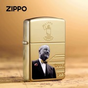 Zippo正版打火机 创始者镜面雕刻限量防风煤油收藏送礼