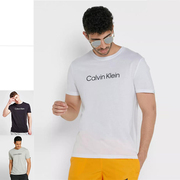 Calvin Klein CK 卡尔文克雷恩男士LOGO短袖圆领T恤 KM0KM00763