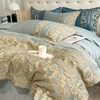 高级感纯棉床单四件套100全棉刺绣被套高端欧式床上用品1.8床笠款