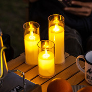 露营氛围灯led仿真电子蜡烛，灯生日求婚桌面场景布置帐篷装饰灯饰