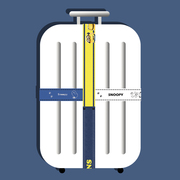 卡通可爱小黄人史努比行李拉杆箱捆绑绳打包加固带十一字固定加厚