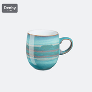 英国进口Denby蔚蓝海岸典藏欧式马克杯大容量 陶瓷杯子 水杯400ml