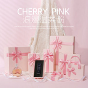 少女粉色蝴蝶结礼盒化妆品，口红香水礼盒，围巾手套生日礼物盒送女友