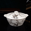 景德镇56头方形报骨质盘餐具套装定制瓷碗陶瓷年年有余