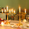 复古欧式蜡烛台浪漫情调烛光晚餐道具ins轻奢氛围感布置西餐摆件