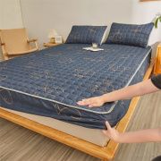 床笠单件加厚夹棉床罩1.8m1.5米席梦思保护套防滑床垫套