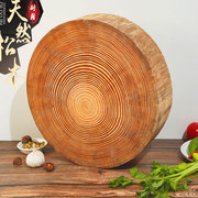 加厚圆形松木菜板家用实木菜墩砧板商用整木砍骨板厨房案板切菜板