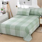 纯棉老粗布床单三件套加厚100%全棉床单单件双人被单1.5m1.8m床品