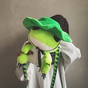 旅行青蛙小包包女2021韩版卡通可爱女包单肩斜挎包个性小包潮