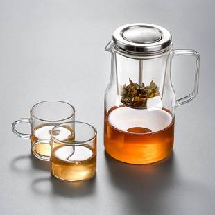 飘逸杯玻璃内胆泡茶壶茶水分离一键，过滤沏茶壶冲茶器茶具泡茶神器