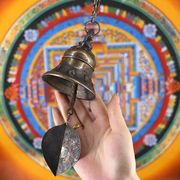 尼泊尔手工艺品做旧风铃挂饰门饰小铃铛铜铃挂件一件代发
