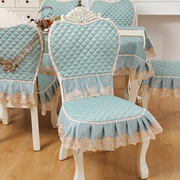 餐桌布椅套家用椅子套欧式椅罩凳子，垫靠背罩中式餐椅套防滑垫
