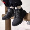 安踏男鞋冬季加绒棉鞋，2023皮面保暖雪地靴运动鞋
